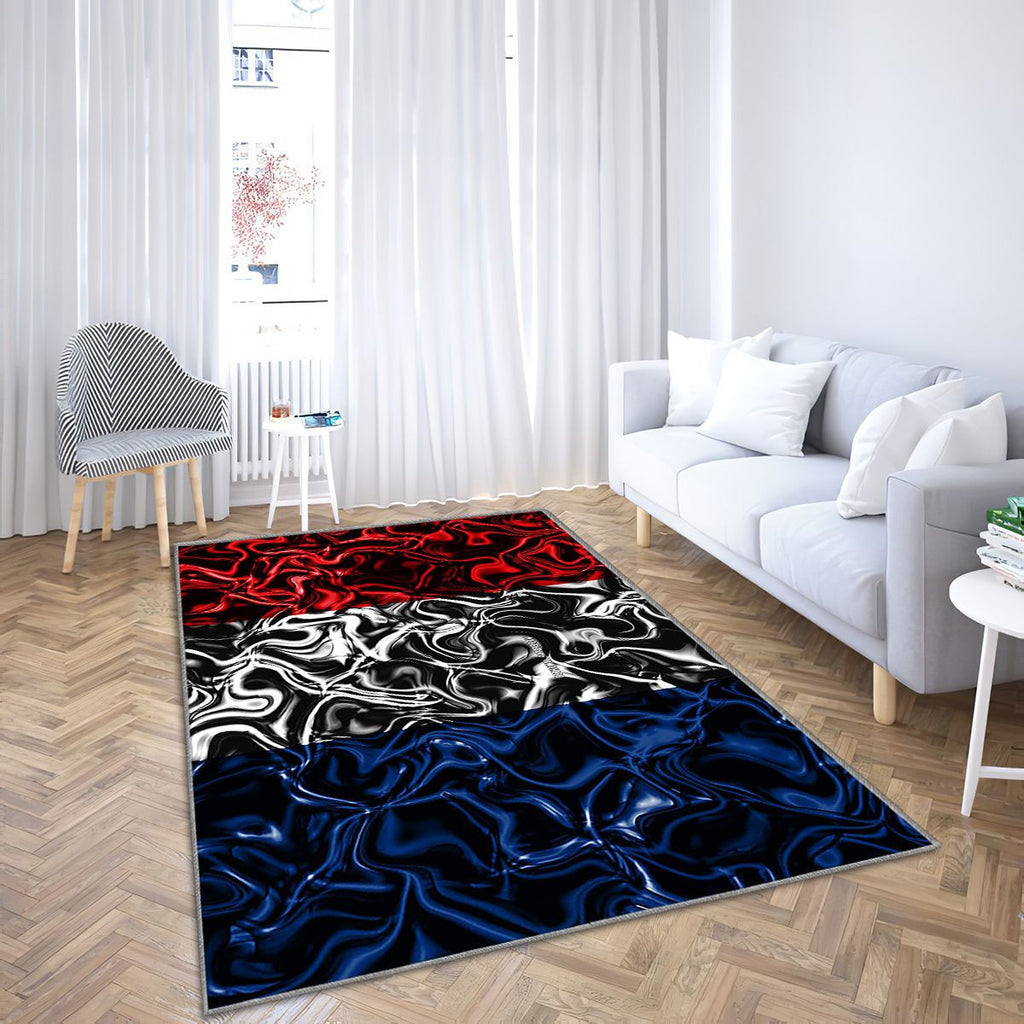 Drapeau De La France Tapis Sol - Tapis De Salon, Symboles Nationaux De L’Europe Drapeau Français Tapis Art, Tapis pour la décoration de la maison