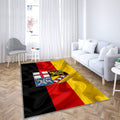 Drapeau de la Sarre Tapis Sol - Tapis De Salon, terres allemandes Sarre Allemagne Tapis Art, Tapis pour la décoration de la maison