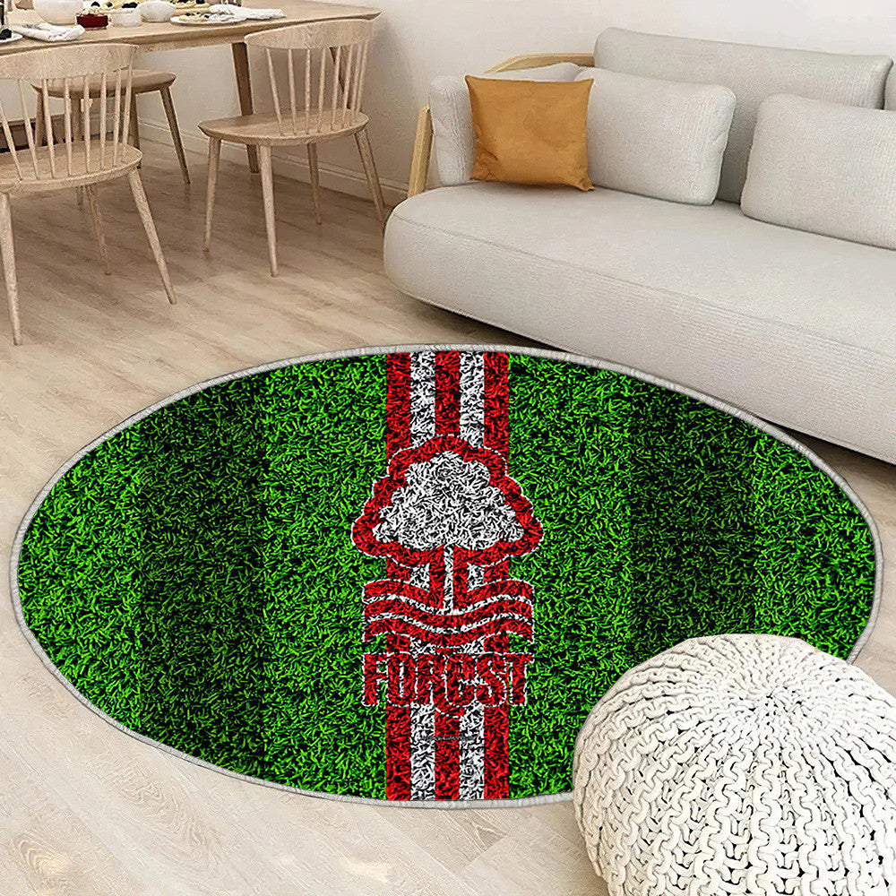 Nottingham Forest Fc Football LawnEnglish Football Club Rouge Blanc Nottingham Tapis Sol - Tapis De Salon, Tapis Art, Tapis pour la décoration de la maison