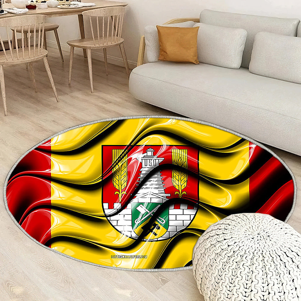Salzgitter Drapeau Villes D'Allemagne Tapis Sol - Tapis De Salon, Salzgitter Salzgitter Villes Allemandes Tapis Art, Tapis pour la décoration de la maison