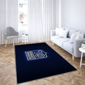 Olympique Lyonnais Fc Tapis Sol - Tapis De Salon, Blue Rhombic Ligue 1 Soccer Tapis Art, Tapis pour la décoration de la maison