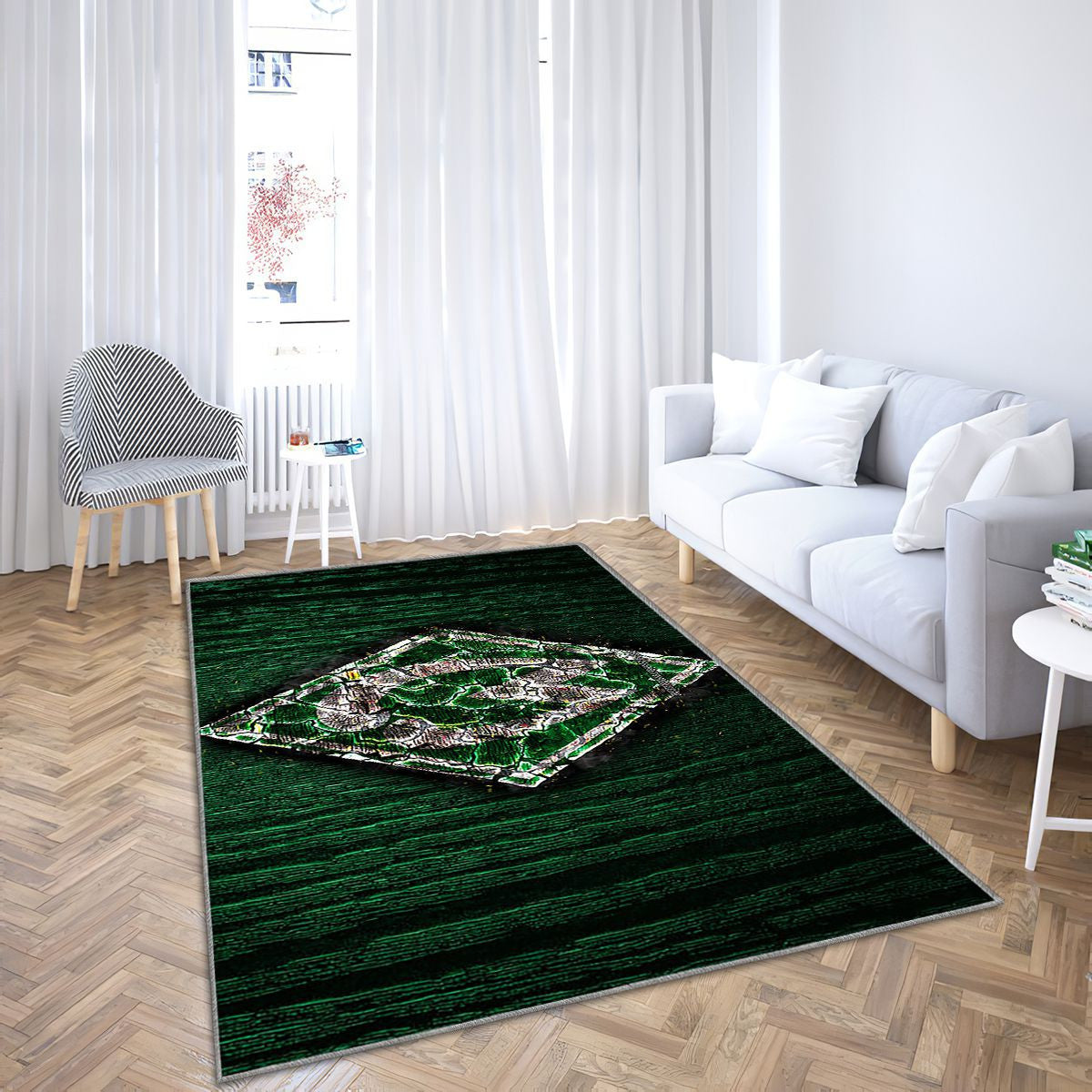 Werder Brême Fc Tapis Sol - Tapis De Salon, Bundesliga Club de Football allemand en bois vert Tapis Art, Tapis pour la décoration de la maison
