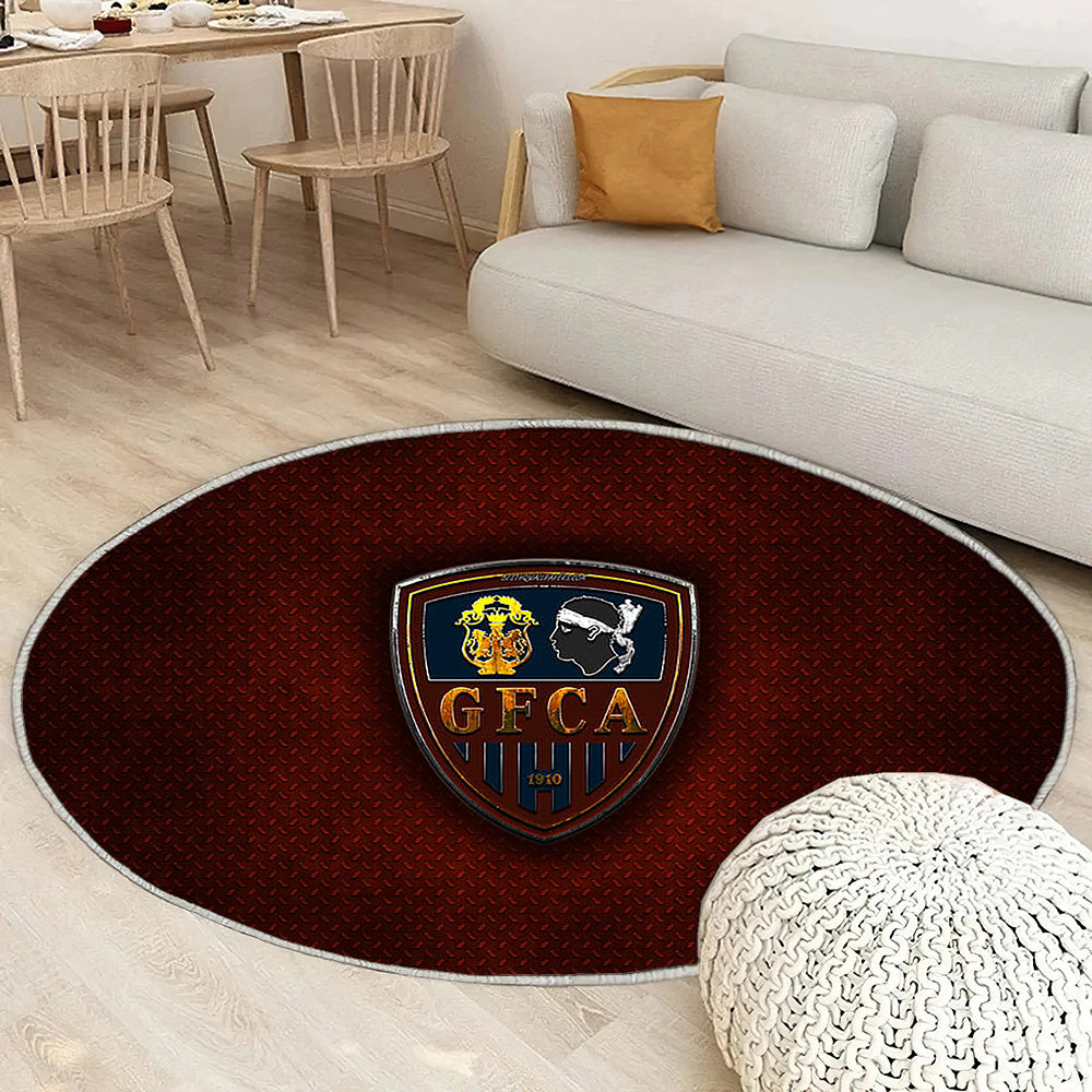 Gfc Ajaccio Tapis Sol - Tapis De Salon, France Ligue 2 Tapis Art, Tapis pour la décoration de la maison