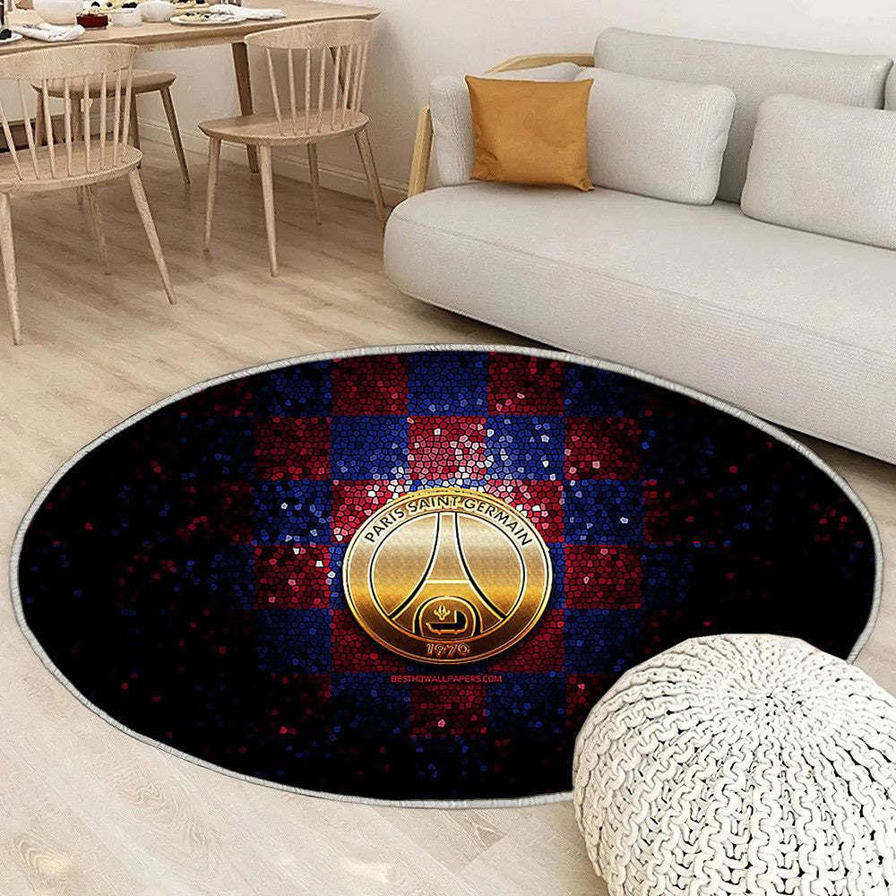 Psg Tapis Sol - Tapis De Salon, Ligue 1 Violet Bleu Football Tapis Art, Tapis pour la décoration de la maison