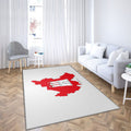 Silhouette de carte de Hambourg Tapis Sol - Tapis De Salon, Allemagne Drapeau 3D de Hambourg Allemagne Tapis Art, Tapis pour la décoration de la maison