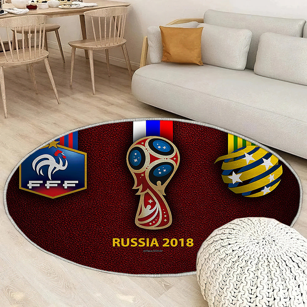 France Vs Australie Groupe C Tapis Sol - Tapis De Salon, 43267 S 2018 Coupe du Monde de la FIFA Tapis Art, Tapis pour la décoration de la maison