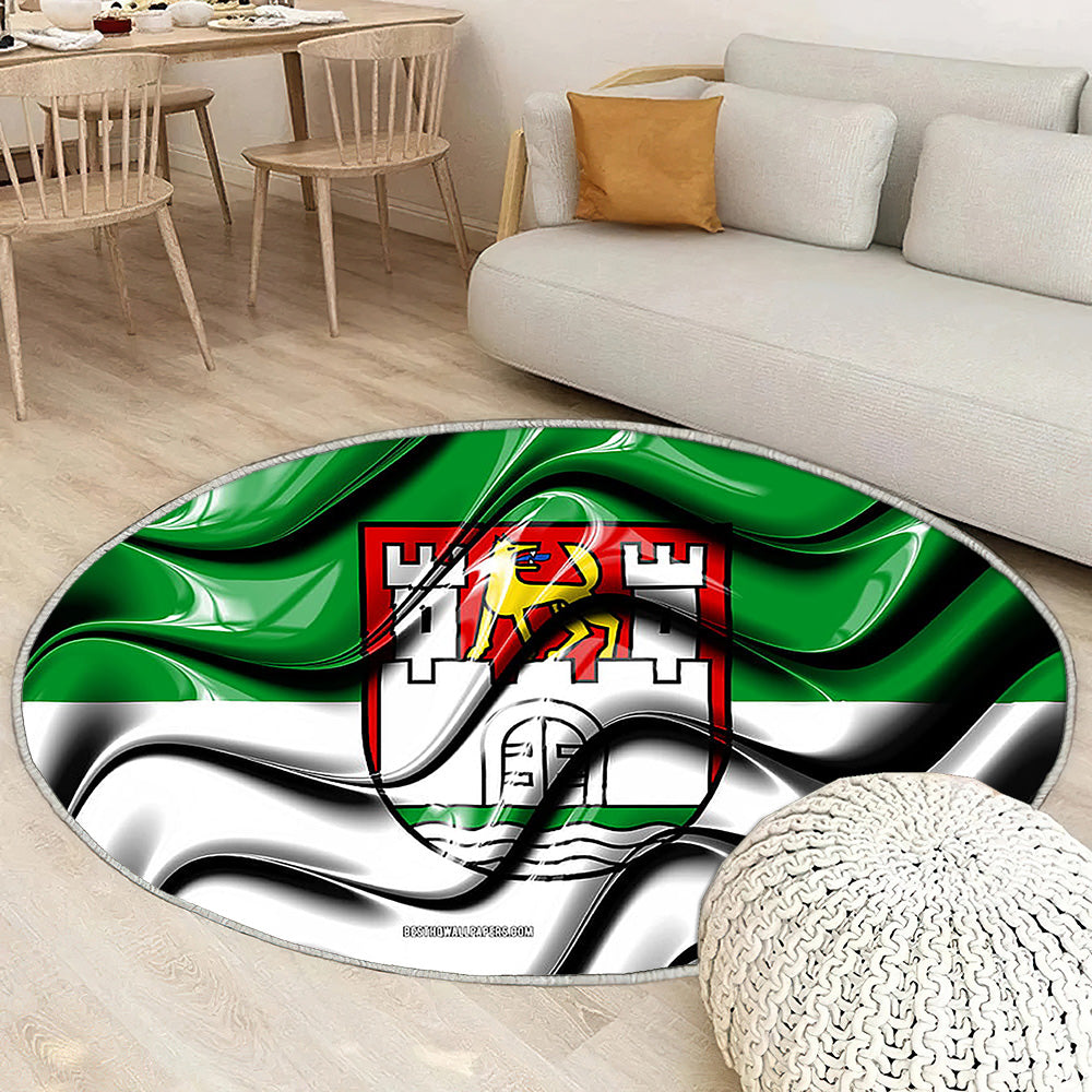 Wolfsburg Drapeau Villes D'Allemagne Tapis Sol - Tapis De Salon, Wolfsburg Wolfsburg Villes Allemandes Tapis Art, Tapis pour la décoration de la maison