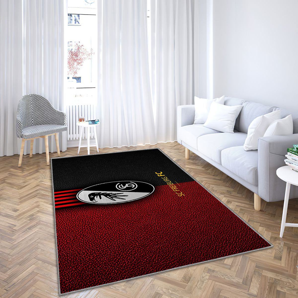 Sc Freiburg Fc Club de football allemand Tapis Sol - Tapis De Salon, Championnats d'Allemagne d'Allemagne Tapis Art, Tapis pour la décoration de la maison