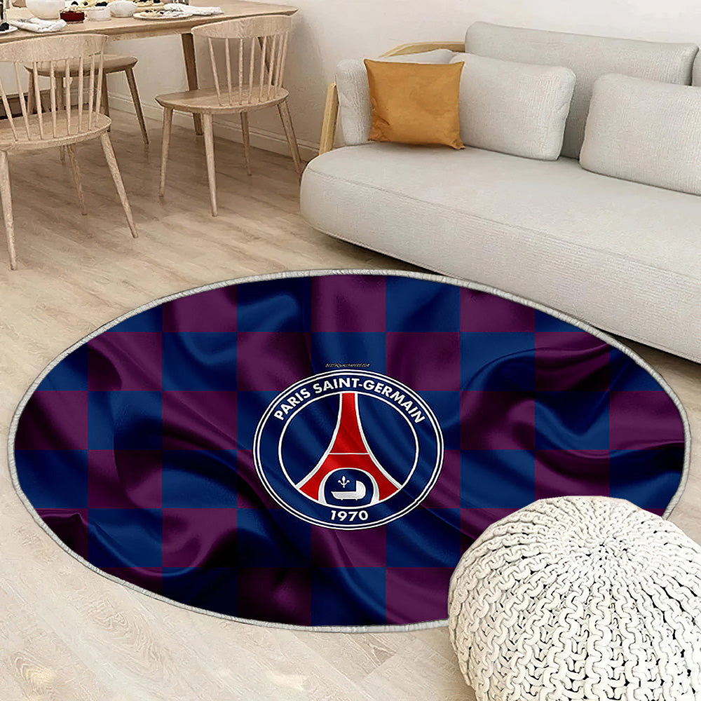 Paris Saint-Germain Tapis Sol - Tapis De Salon, Champion Pavillon Bleu Violet Tapis Art, Tapis pour la décoration de la maison
