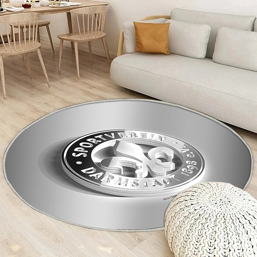 Sv Darmstadt 98 Tapis Sol - Tapis De Salon, Club de football allemand 3Ddarmstadtbundesliga 2 Tapis Art, Tapis pour la décoration de la maison