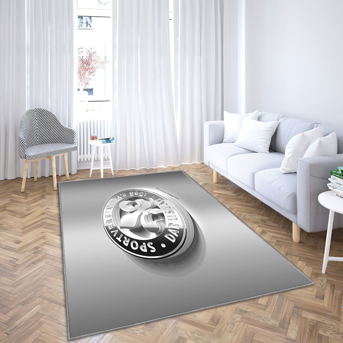 Sv Darmstadt 98 Tapis Sol - Tapis De Salon, Club de football allemand 3Ddarmstadtbundesliga 2 Tapis Art, Tapis pour la décoration de la maison