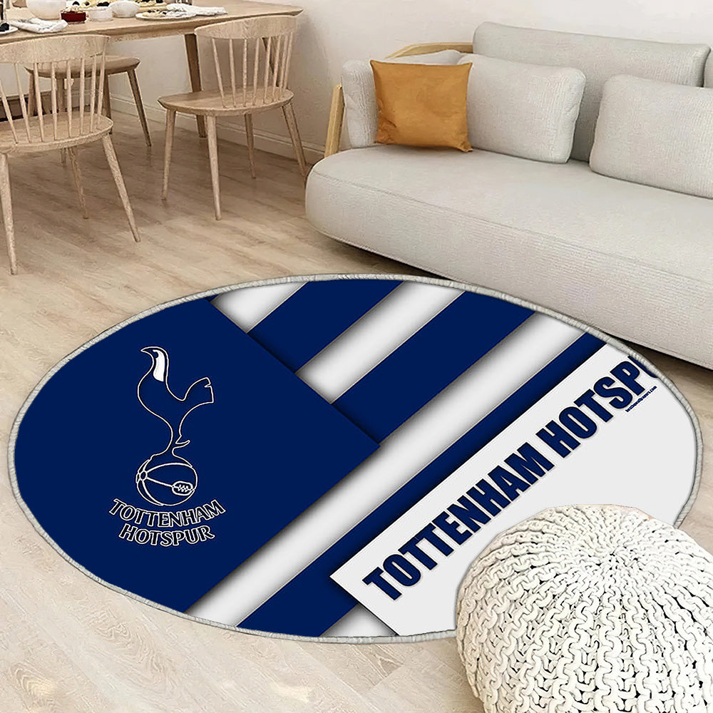 Tottenham Hotspur Fc Tapis Sol - Tapis De Salon, White Blue Ion Football Londres Tapis Art, Tapis pour la décoration de la maison