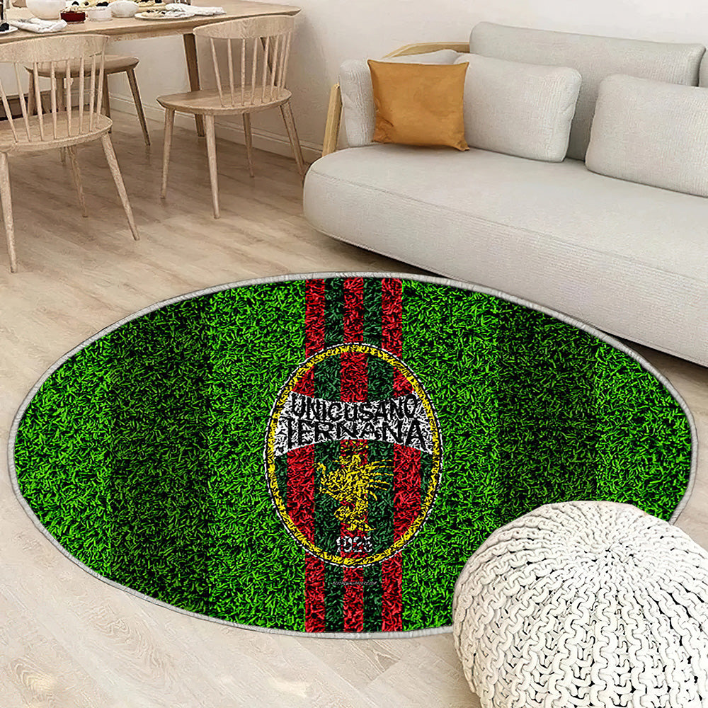 Ternana Calcio Football Lawnred Vert Tapis Sol - Tapis De Salon, Terni Ombrie Tapis Art, Tapis pour la décoration de la maison