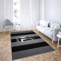 Juventus Fc Logoblanc Maille Noire Juventus Fc Tapis Sol - Tapis De Salon, Turin Italie Tapis Art, Tapis pour la décoration de la maison
