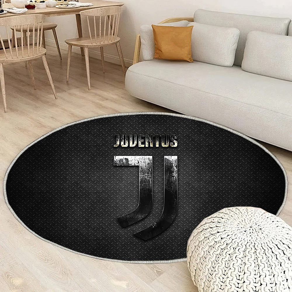Juventus FCgrunge Tapis Sol - Tapis De Salon, champion des clubs de football italiens Tapis Art, Tapis pour la décoration de la maison