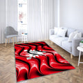Kiel Drapeau Villes D'Allemagne Tapis Sol - Tapis De Salon, Kiel Kiel Villes Allemandes Tapis Art, Tapis pour la décoration de la maison