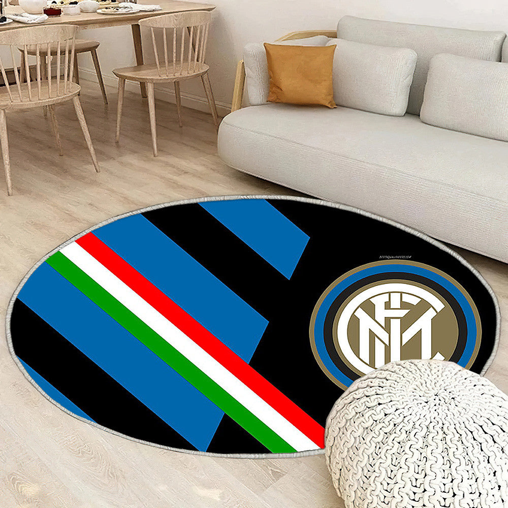 Inter Milan Fc2D Art Blue Tapis Sol - Tapis De Salon, Serie A Italie Tapis Art, Tapis pour la décoration de la maison