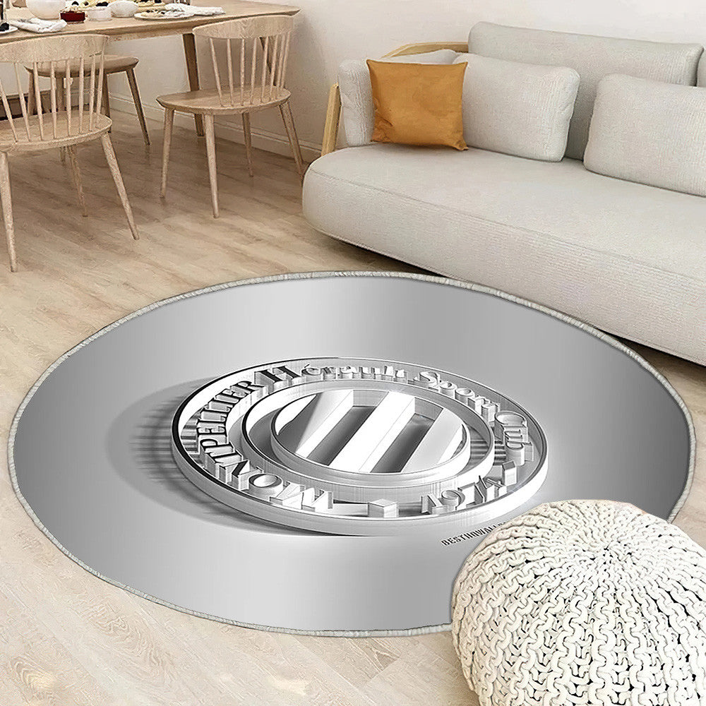 Montpellier Hsc Tapis Sol - Tapis De Salon, Football Français Tapis Art, Tapis pour la décoration de la maison