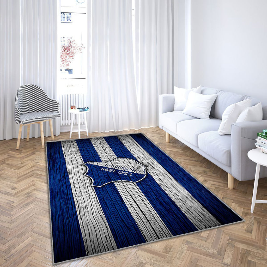 Hoffenheim Bundesliga Tapis Sol - Tapis De Salon, Allemagnefc Hoffenheim Tapis Art, Tapis pour la décoration de la maison