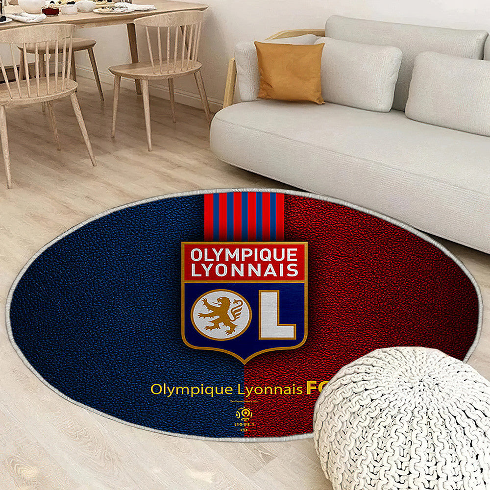 Olympique Lyonnais Fc Football Français Clubol Tapis Sol - Tapis De Salon, France Tapis Art, Tapis pour la décoration de la maison