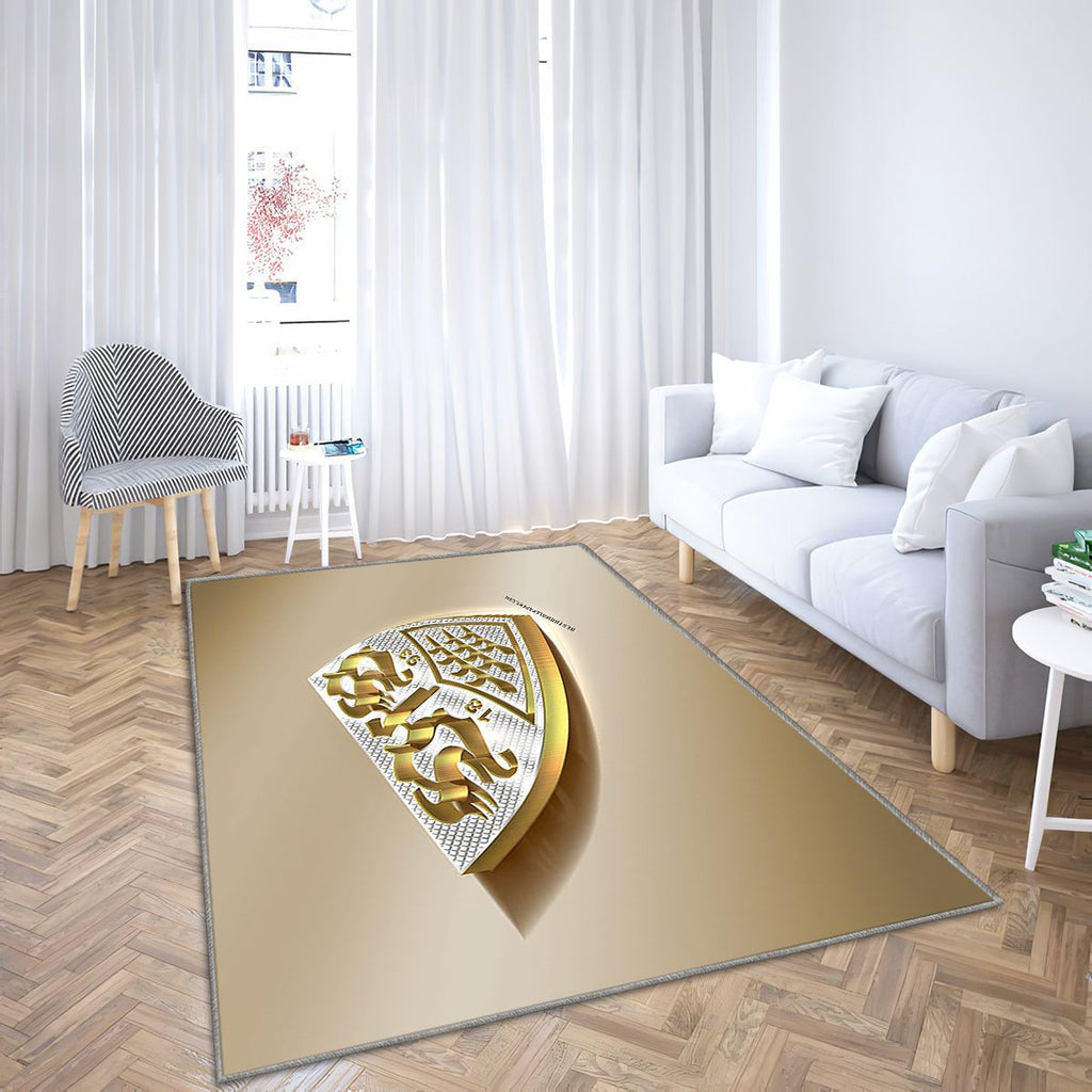 Vfb Stuttgart Tapis Sol - Tapis De Salon, Golden Silverstutgart Allemagne Tapis Art, Tapis pour la décoration de la maison