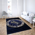 Millwall Tapis Sol - Tapis De Salon, Championnat du Club de Football Anglais en Bois Bleu Tapis Art, Tapis pour la décoration de la maison