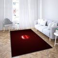 Stade De Reims Tapis Sol - Tapis De Salon, Ligue 1 Redred Fibre De Carbone Tapis Art, Tapis pour la décoration de la maison
