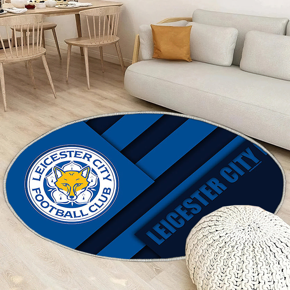 Leicester City Fc Tapis Sol - Tapis De Salon, Blue Ion Football Leicester Tapis Art, Tapis pour la décoration de la maison