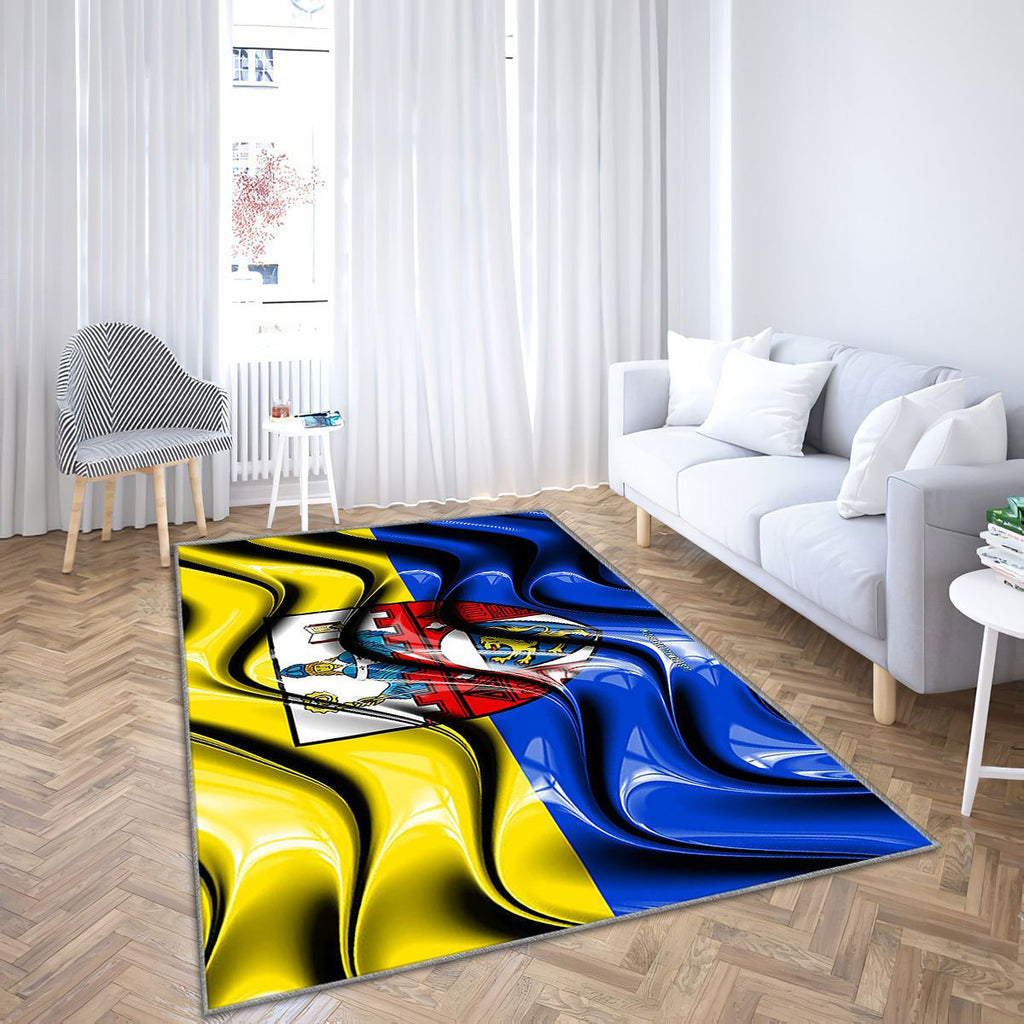Siegen Drapeau Villes D'Allemagne Tapis Sol - Tapis De Salon, Siegen Siegen Villes Allemandes Tapis Art, Tapis pour la décoration de la maison
