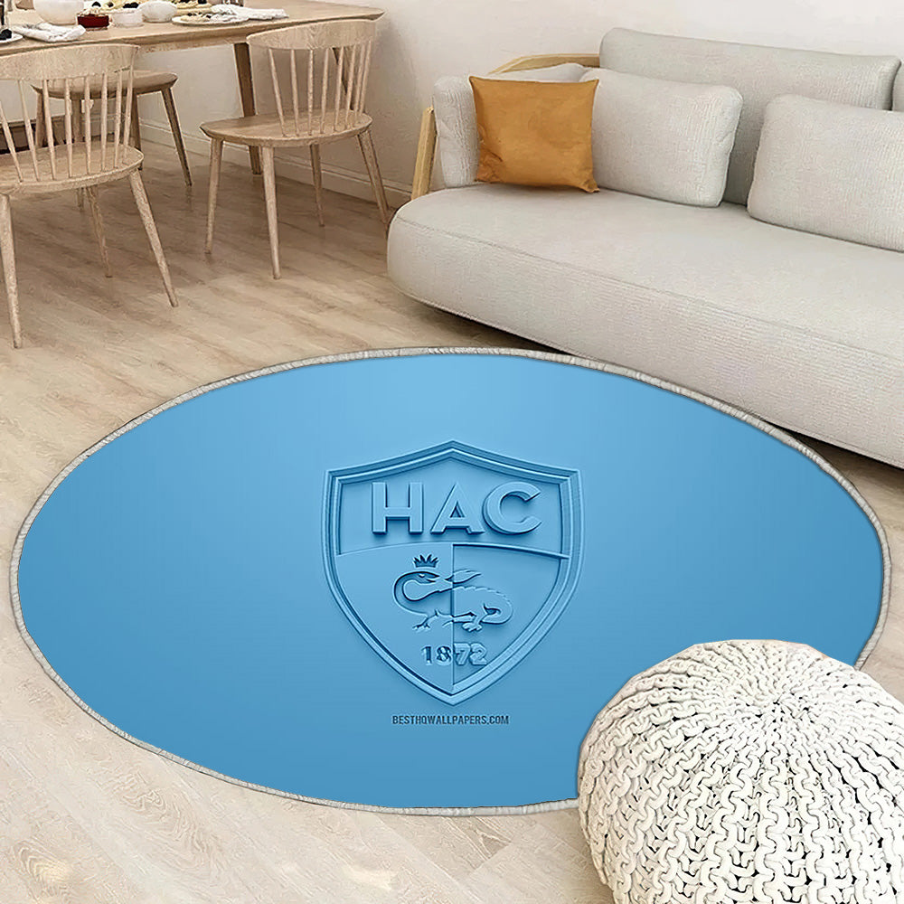 Le Havre Ac Tapis Sol - Tapis De Salon, Bleu 3DFootball français Tapis Art, Tapis pour la décoration de la maison