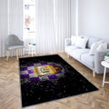 Osnabruck Fc Tapis Sol - Tapis De Salon, Bundesliga 2 Violet Blanc Football Tapis Art, Tapis pour la décoration de la maison