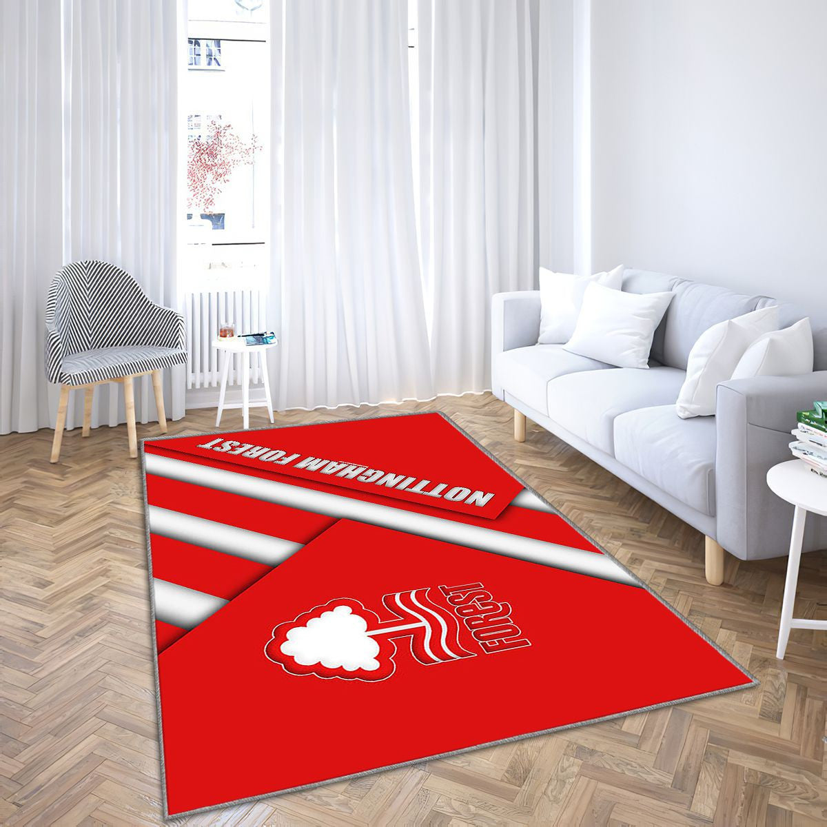 Nottingham Forest FcEnglish Football Club Nottingham Tapis Sol - Tapis De Salon, Royaume-Uni Tapis Art, Tapis pour la décoration de la maison