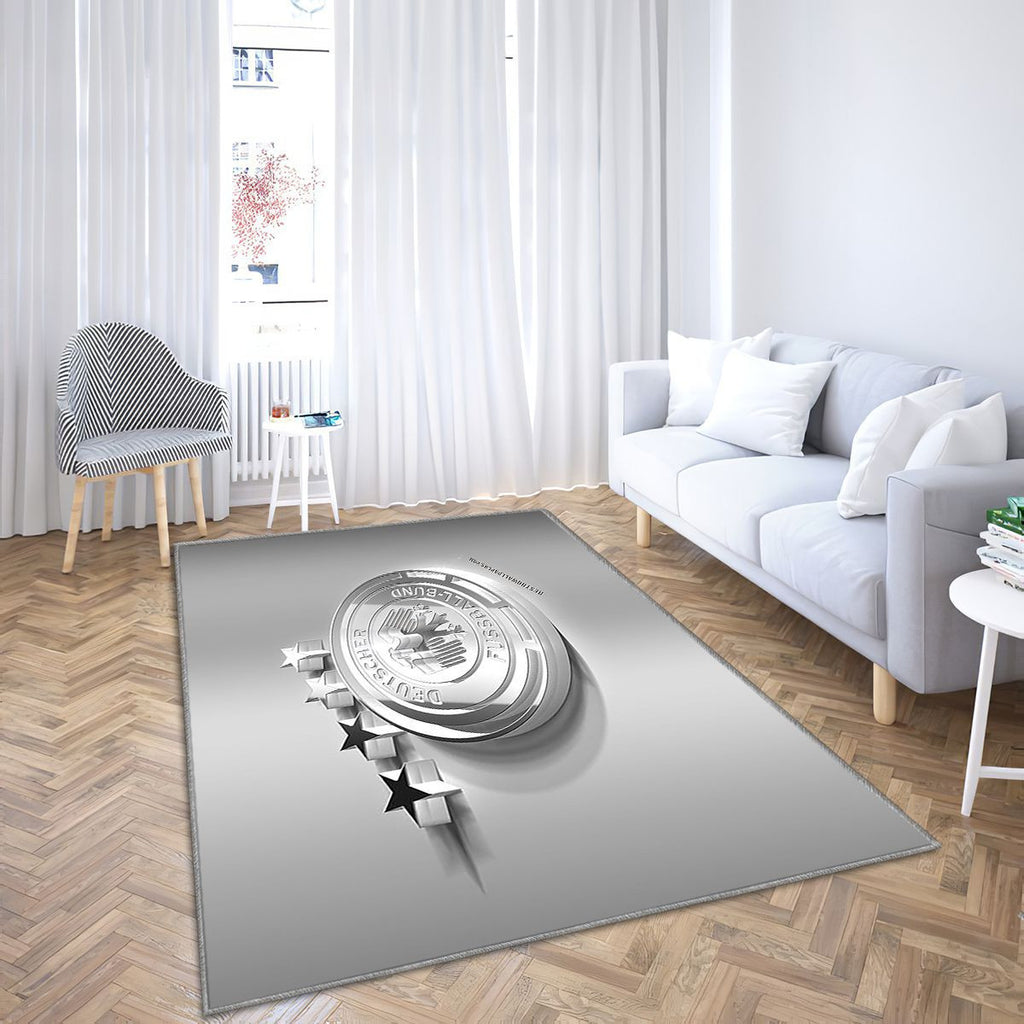 Équipe nationale de football d'Allemagne Tapis Sol - Tapis De Salon, Art Silver Tapis Art, Tapis pour la décoration de la maison
