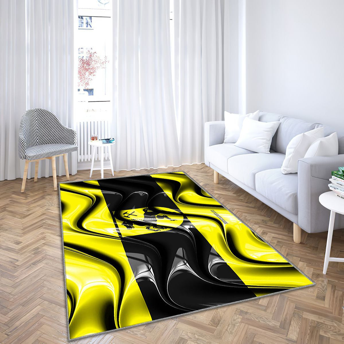 Herne Drapeau Villes D'Allemagne Tapis Sol - Tapis De Salon, Herne Herne Villes Allemandes Tapis Art, Tapis pour la décoration de la maison
