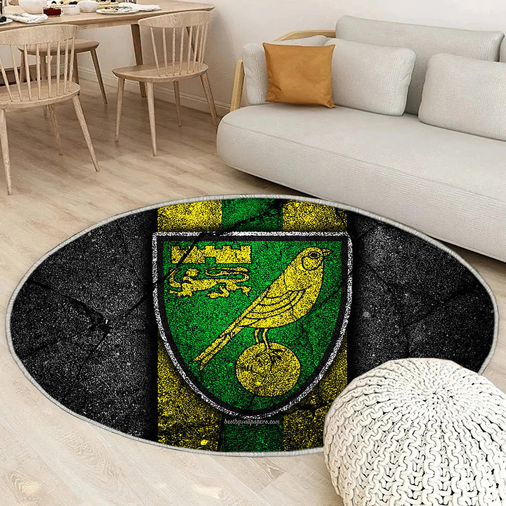 Norwich City Fc Tapis Sol - Tapis De Salon, Club de football de championnat Efl Tapis Art, Tapis pour la décoration de la maison