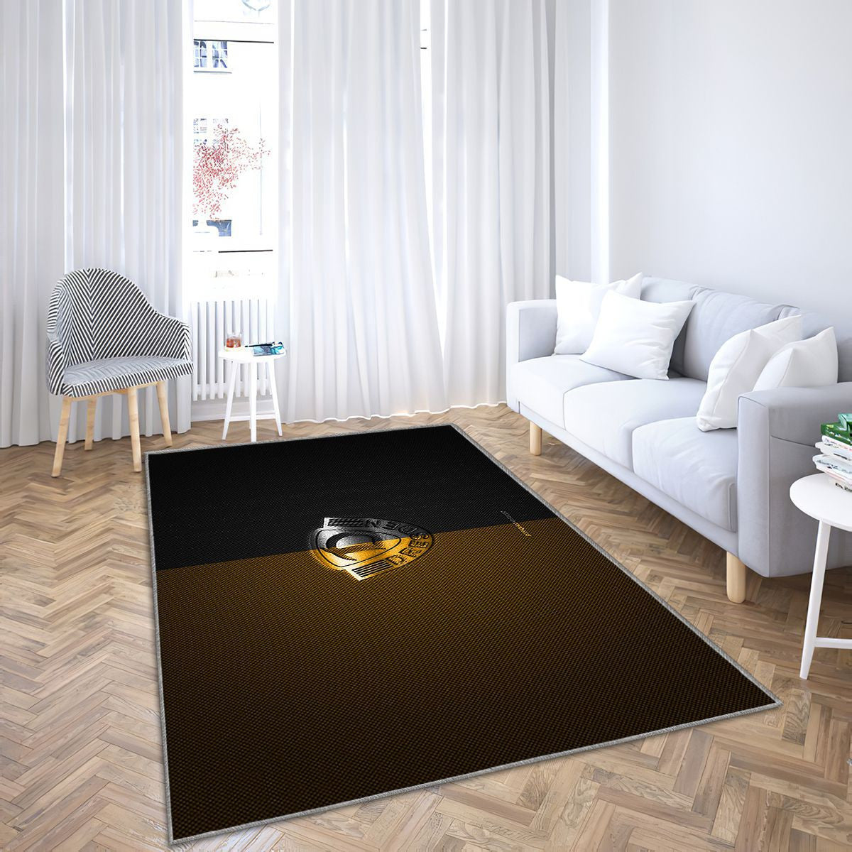 Sg Dynamo Dresden Tapis Sol - Tapis De Salon, Bundesliga 2 Jaune-NoirJaune-Noir Fibre de Carbone Tapis Art, Tapis pour la décoration de la maison