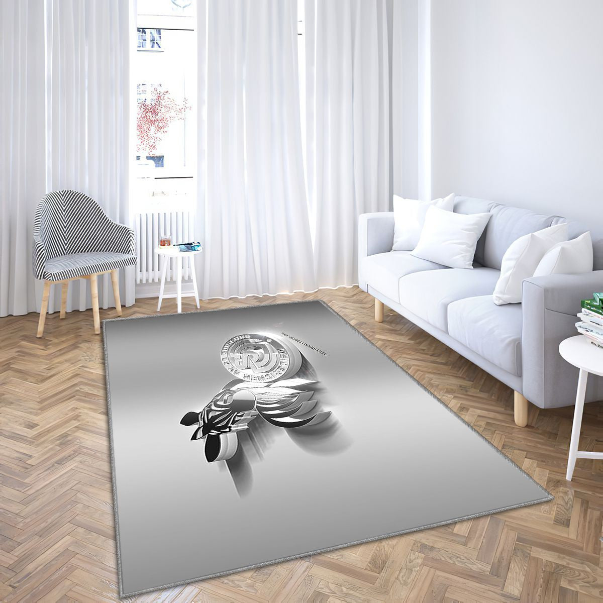 Msv Duisburg Tapis Sol - Tapis De Salon, Club de football allemand 3Dduisburgbundesliga 2 Tapis Art, Tapis pour la décoration de la maison