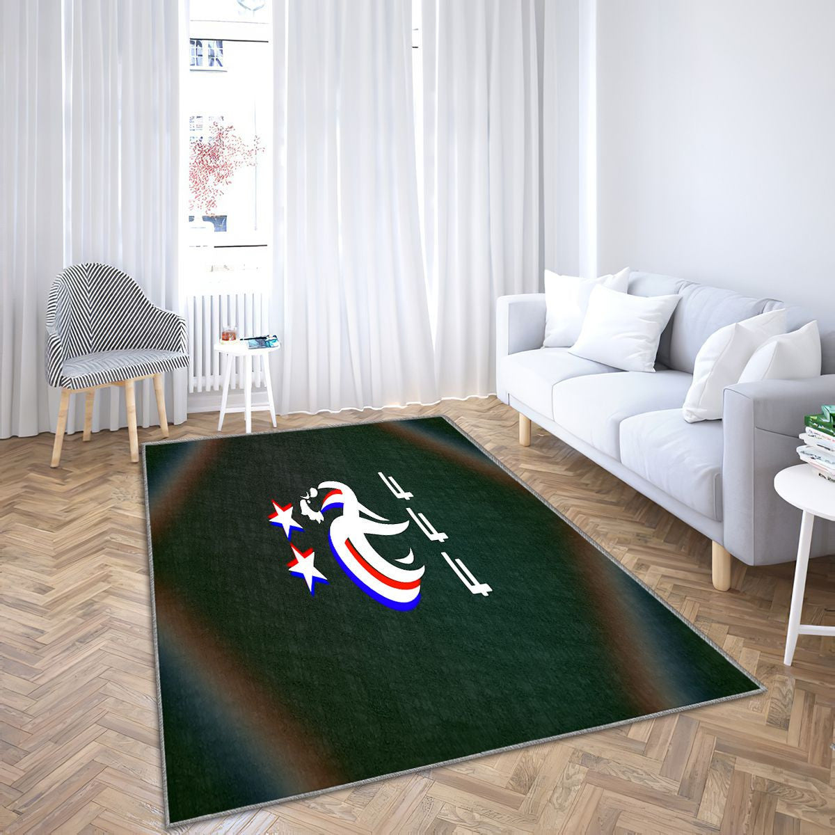 Logo Fff Tapis Sol - Tapis De Salon, Football France Tapis Art, Tapis pour la décoration de la maison