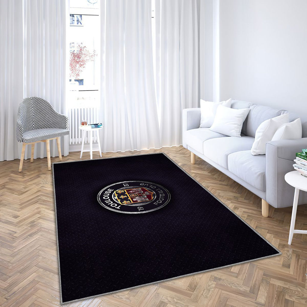 Toulouse FC Tapis Sol - Tapis De Salon, Toulouse France Tapis Art, Tapis pour la décoration de la maison