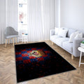 Lille Fc Tapis Sol - Tapis De Salon, Ligue 1 Rouge Bleu Football Tapis Art, Tapis pour la décoration de la maison