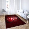 Stade Brestois 29 Tapis Sol - Tapis De Salon, Rouge Stade Brestois 29Grunge Art Tapis Art, Tapis pour la décoration de la maison
