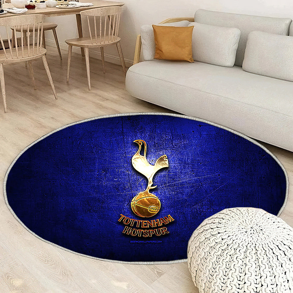 Tottenham Hotspur Fc Tapis Sol - Tapis De Salon, Premier League Blue Soccer Tapis Art, Tapis pour la décoration de la maison