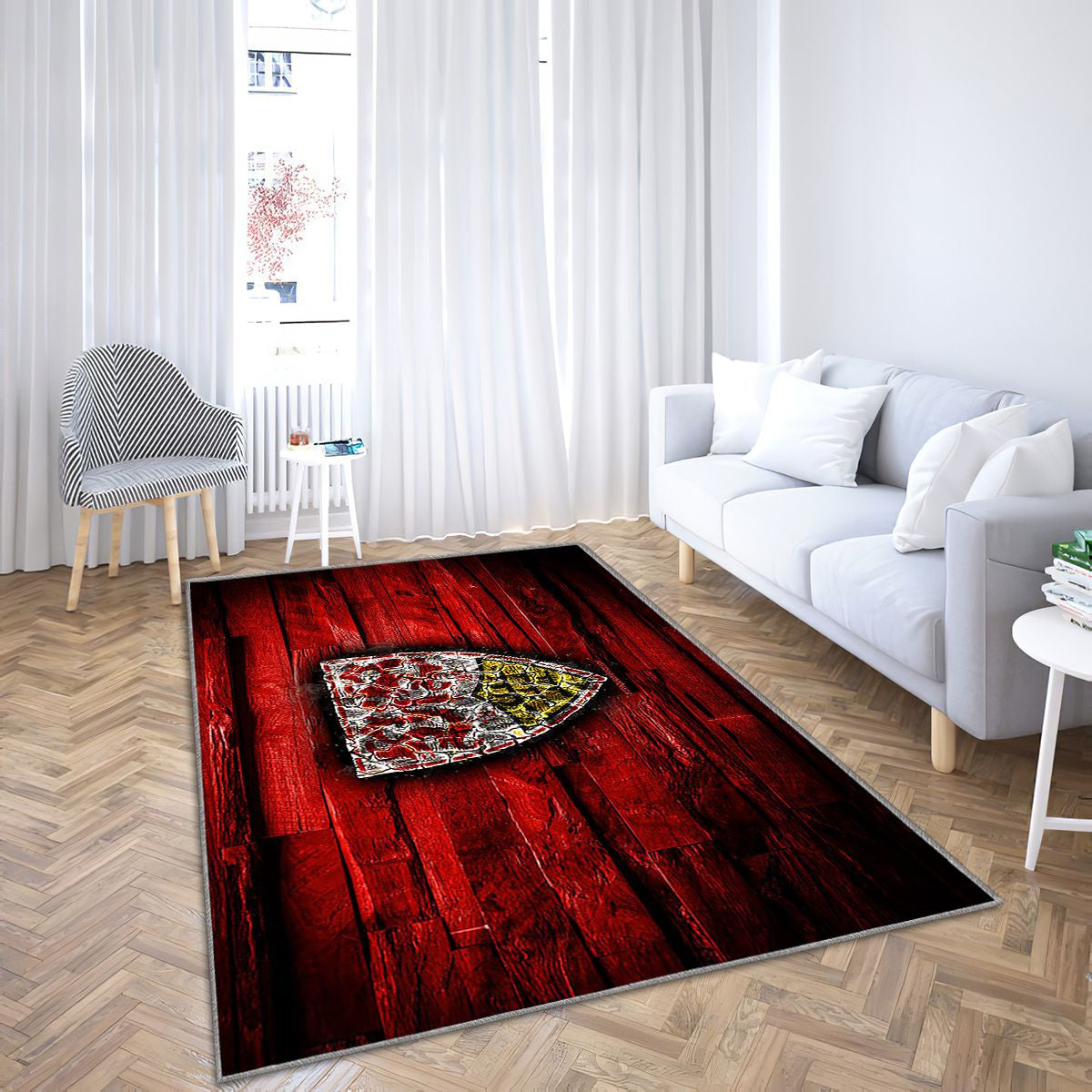 Stuttgart Fc Tapis Sol - Tapis De Salon, Bundesliga Club de Football allemand Tapis Art, Tapis pour la décoration de la maison