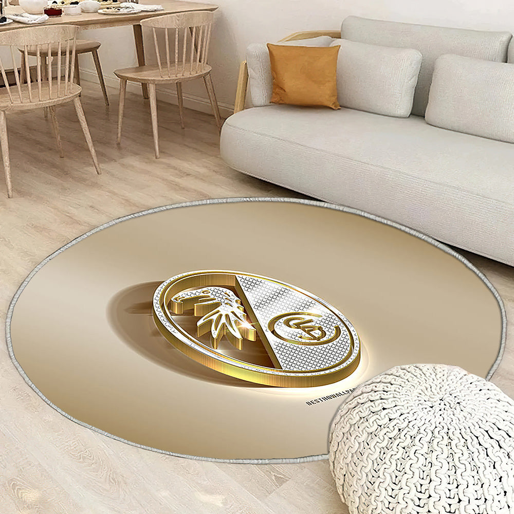 Sc Fribourg Tapis Sol - Tapis De Salon, Golden Silverfreiburg Allemagne Tapis Art, Tapis pour la décoration de la maison