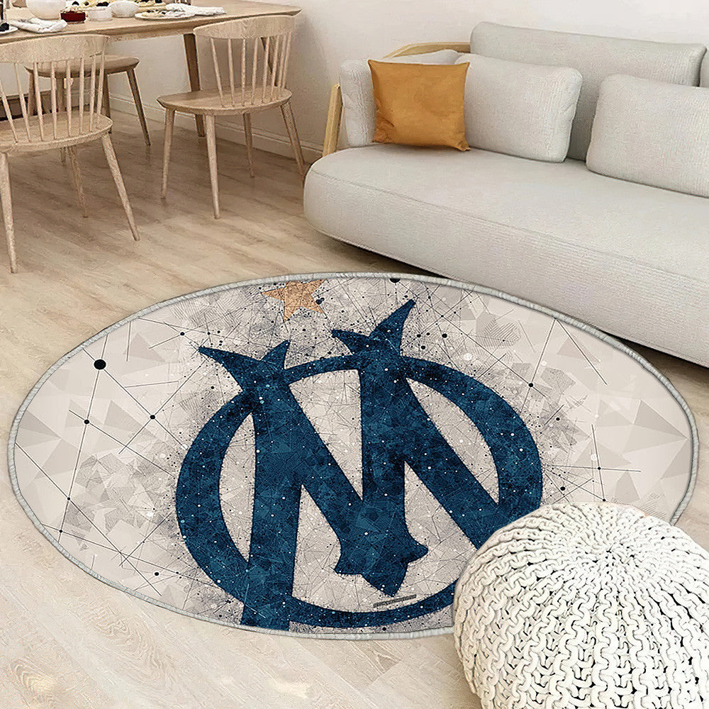 Olympique Marseille Tapis Sol - Tapis De Salon, Football Français Tapis Art, Tapis pour la décoration de la maison