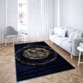 Inter Milan Fc Tapis Sol - Tapis De Salon, Serie A Club de Football Italien en Bois Bleu Tapis Art, Tapis pour la décoration de la maison