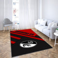 Sc Fribourg Tapis Sol - Tapis De Salon, Club de football allemand White Black Ion Tapis Art, Tapis pour la décoration de la maison