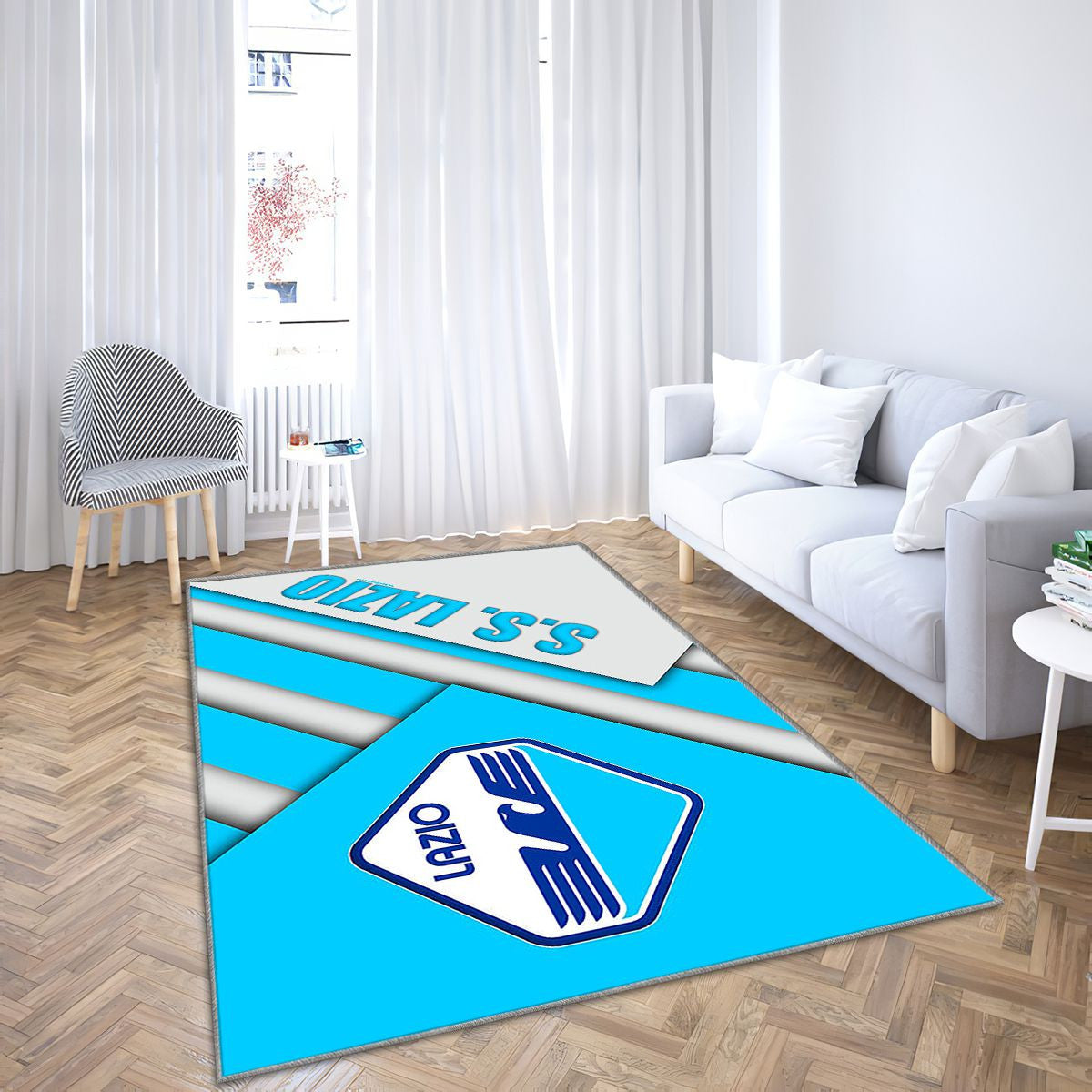 Lazio Fc Tapis Sol - Tapis De Salon, Nouveau Football Serie A Tapis Art, Tapis pour la décoration de la maison