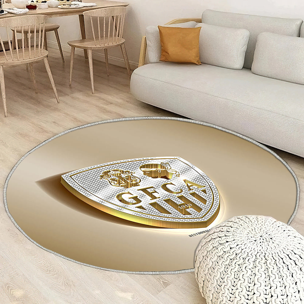 Gfc Ajaccio Tapis Sol - Tapis De Salon, Golden Silverajaccio France Tapis Art, Tapis pour la décoration de la maison