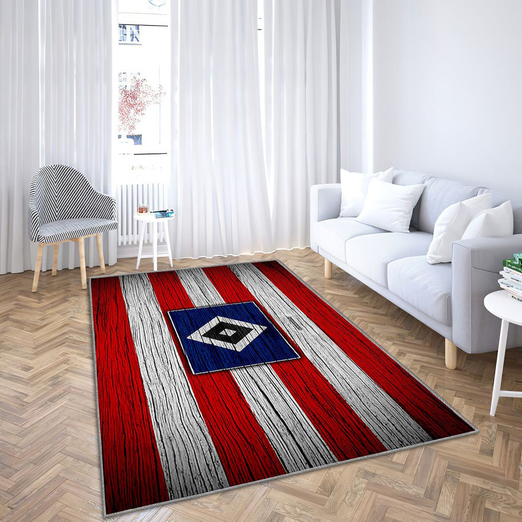 Hamburger Bundesliga Tapis Sol - Tapis De Salon, Hsv Allemagne Tapis Art, Tapis pour la décoration de la maison